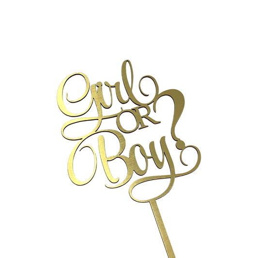 Topper Girl or Boy Dorado Pequeño REF: R114-14