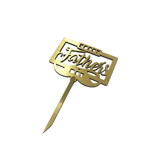 Topper Father's Day Pequeño Dorado REF: P1-8