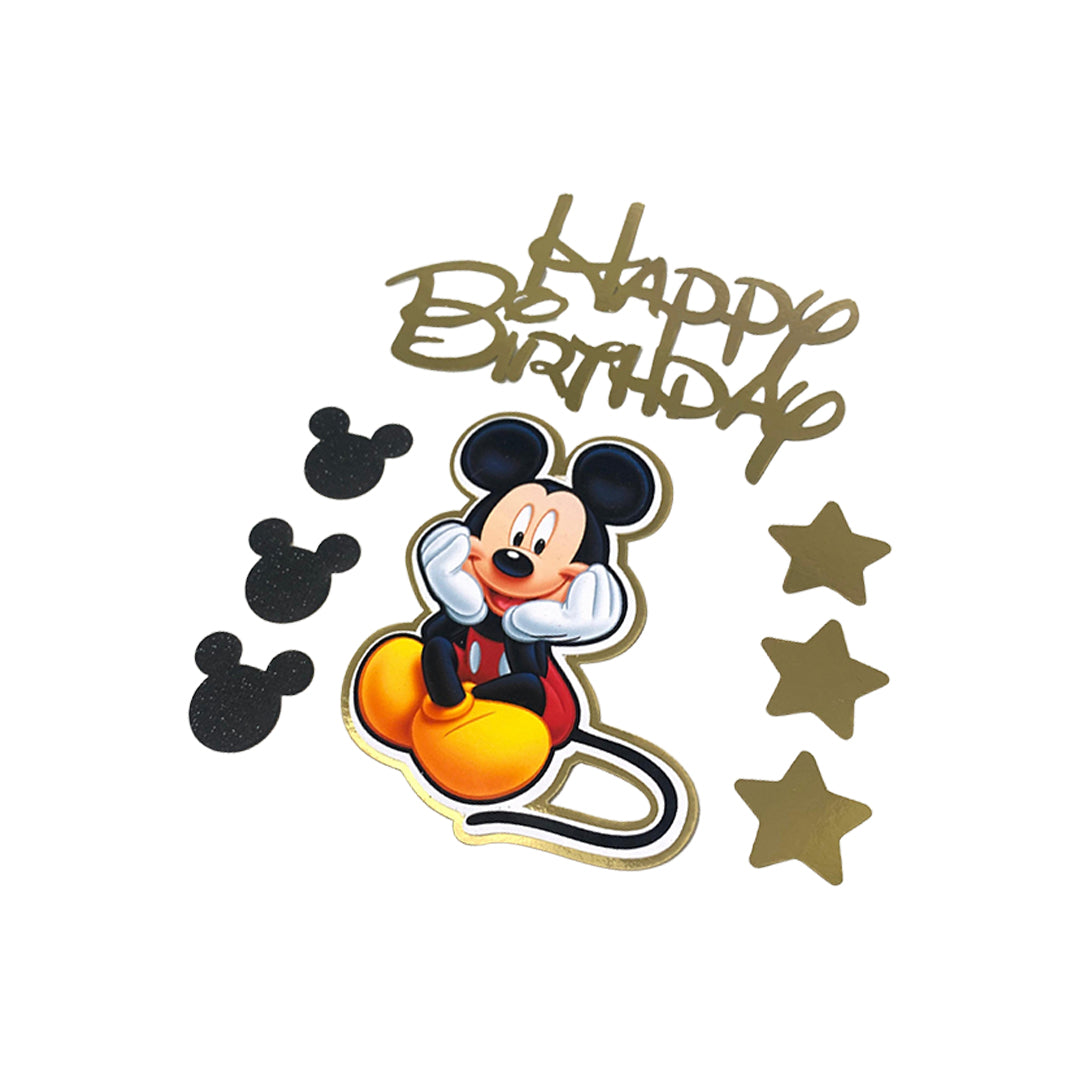 Aplique Happy Birthday Mickey