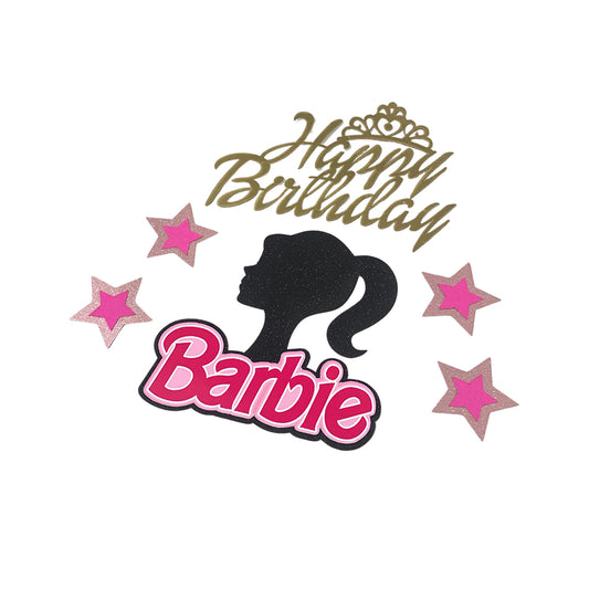 Aplique Happy Birthday Barbie