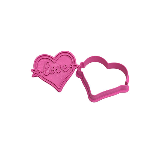 Cortador Plástico Corazón Love 6cm Ref: CS11