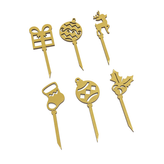 Topper Mini Navidad x6und