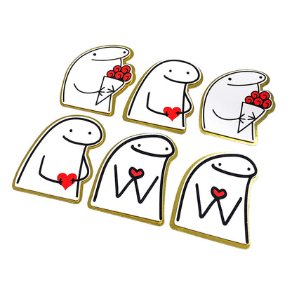 Aplique Flork Corazones x6und