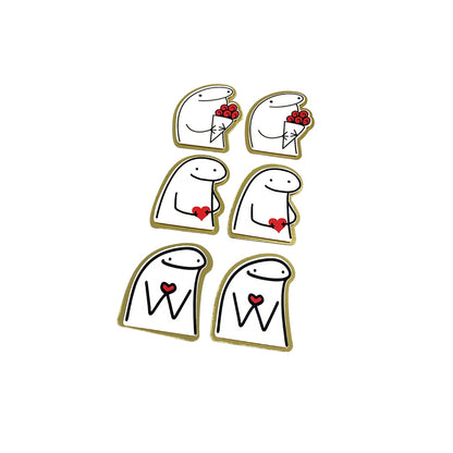 Aplique Flork Corazones x6und