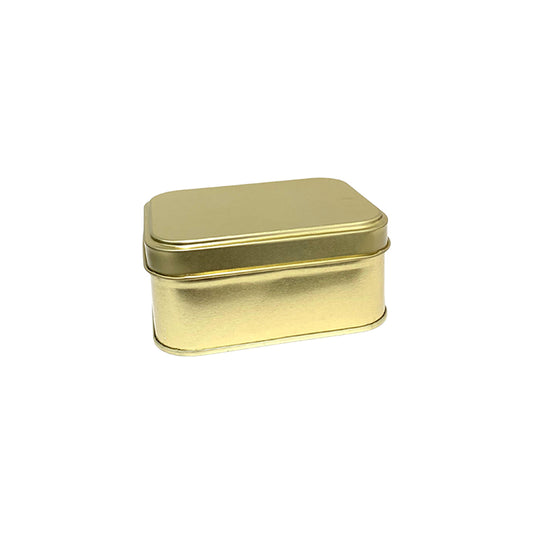 Caja Metálica Rectangular Dorada 10.7x8x5cm