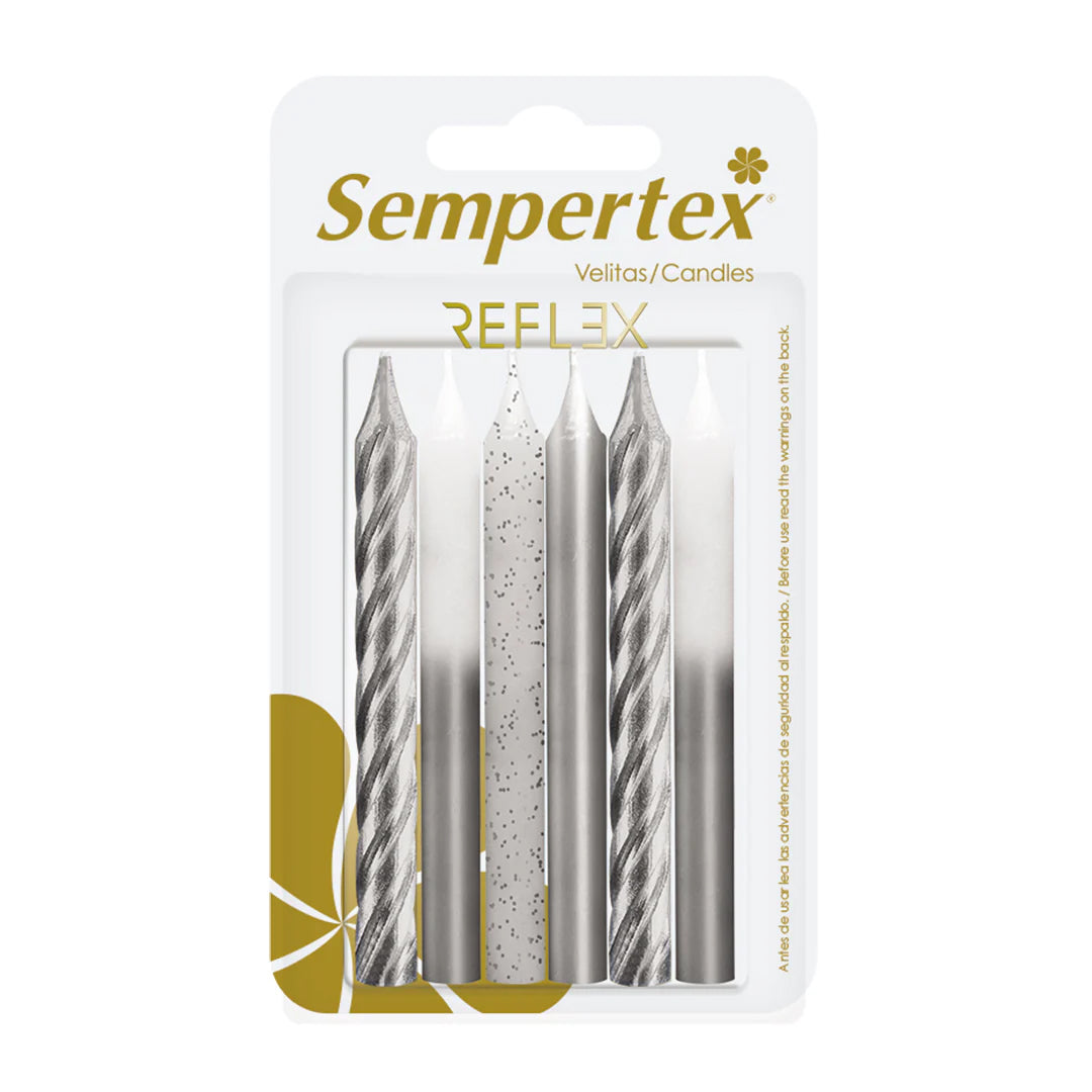 Vela Metálica Surtida Sempertex x6und