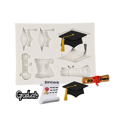 Molde Silicona Graduación Mini x6cav