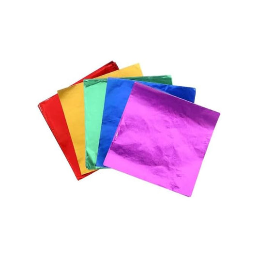 Papel Metalizado 10x10cm x100und