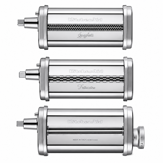 Amasador y cortador de pastas KitchenAid, fotografía de producto con fondo blanco