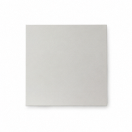 Base cuadrada MDF blanca de 25 cm, fotografía profesional sobre fondo blanco