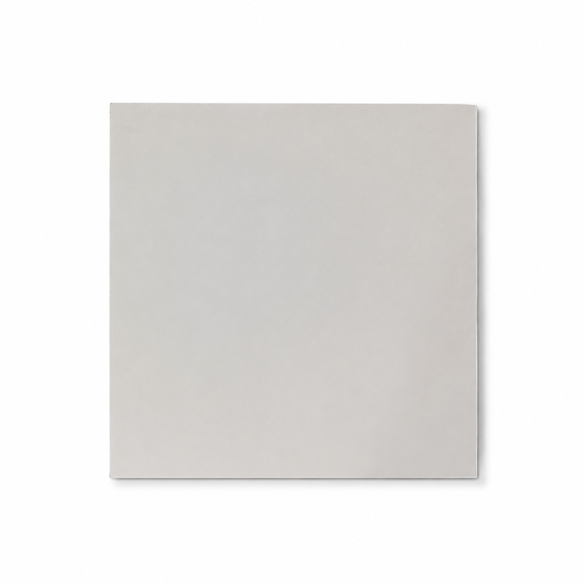 Base cuadrada MDF blanca de 35 cm, fotografía profesional sobre fondo blanco
