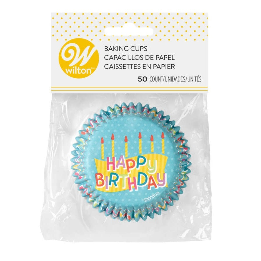Capacillos Happy Birthday Wilton #5 x50und
