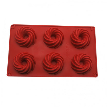 Molde Silicona Fancy Ring Espiral Mini x6 cav