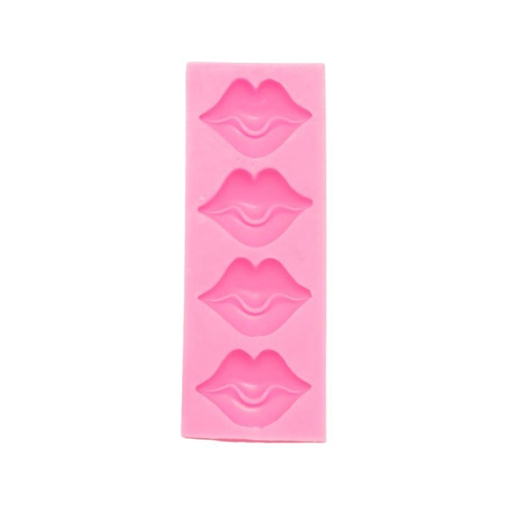 Molde Silicona Labios x 4cav