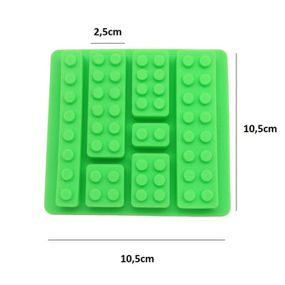 Molde Silicona Fichas de Lego x7cav