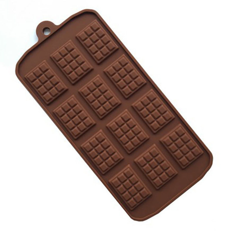 Molde Silicona Tabletas de Chocolate x12 cav