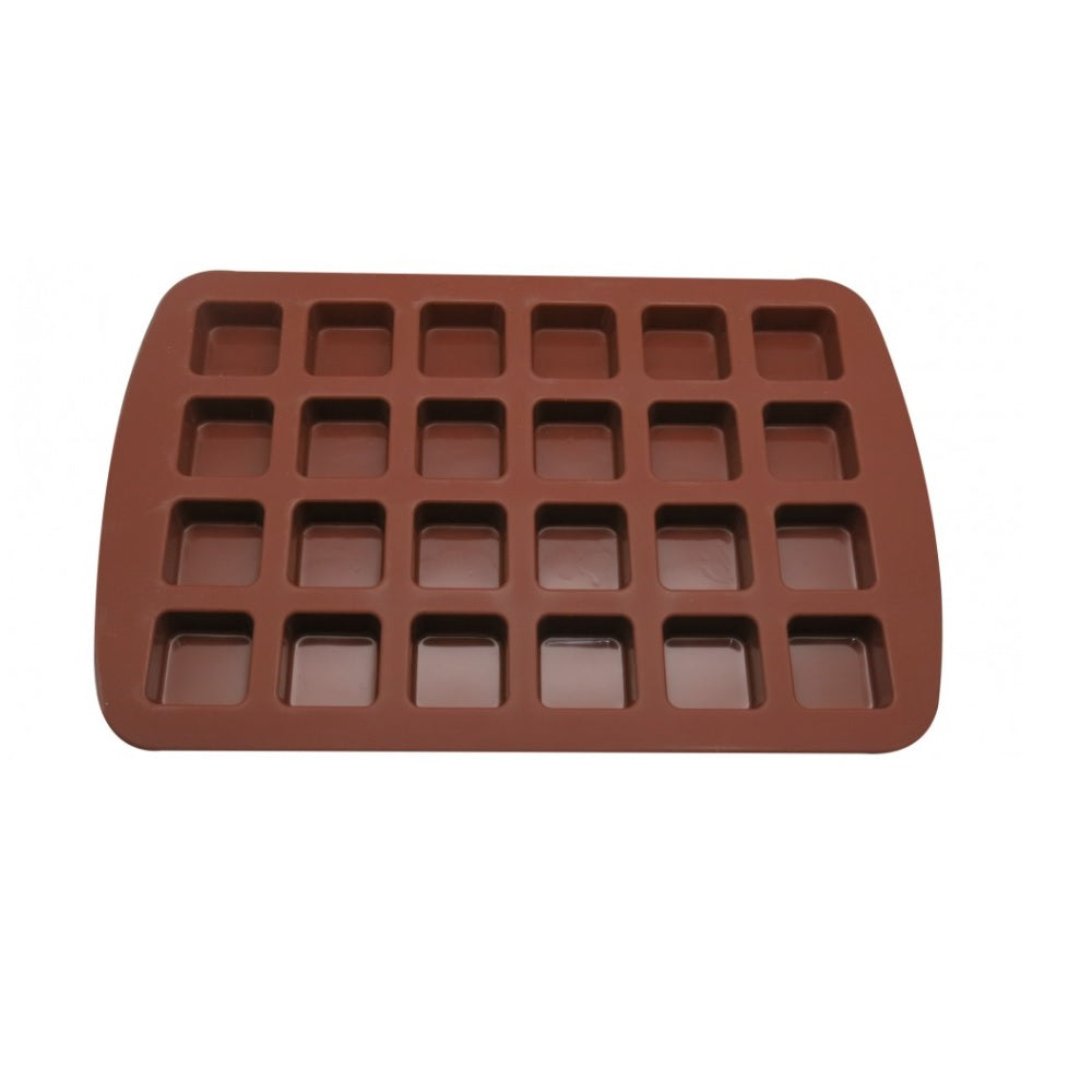 Molde Silicona Mini Brownie x24 cav