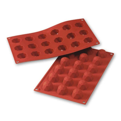 Molde Silicona Choco Diamantes x18 cav