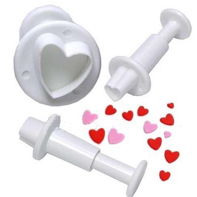 Cortadores Push Corazones x3 und