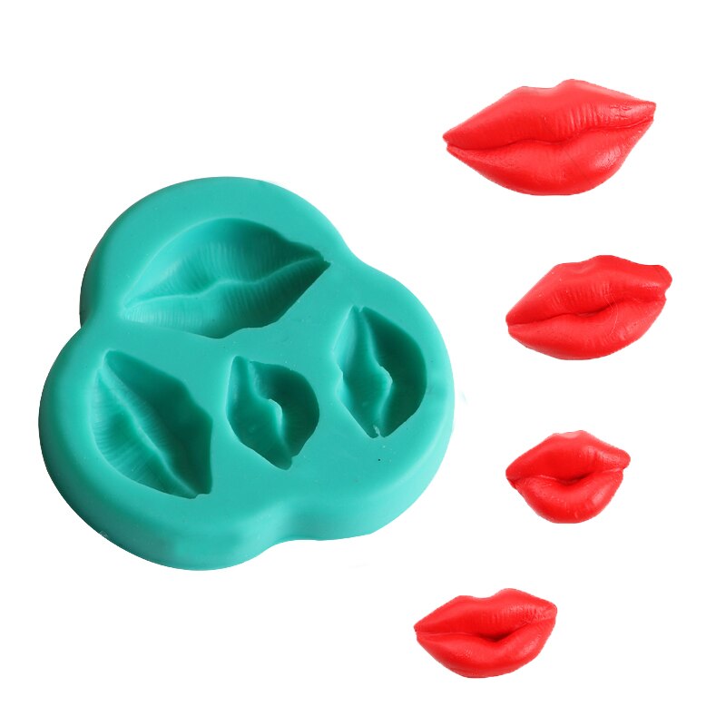 Molde Silicona Labios x 4cav
