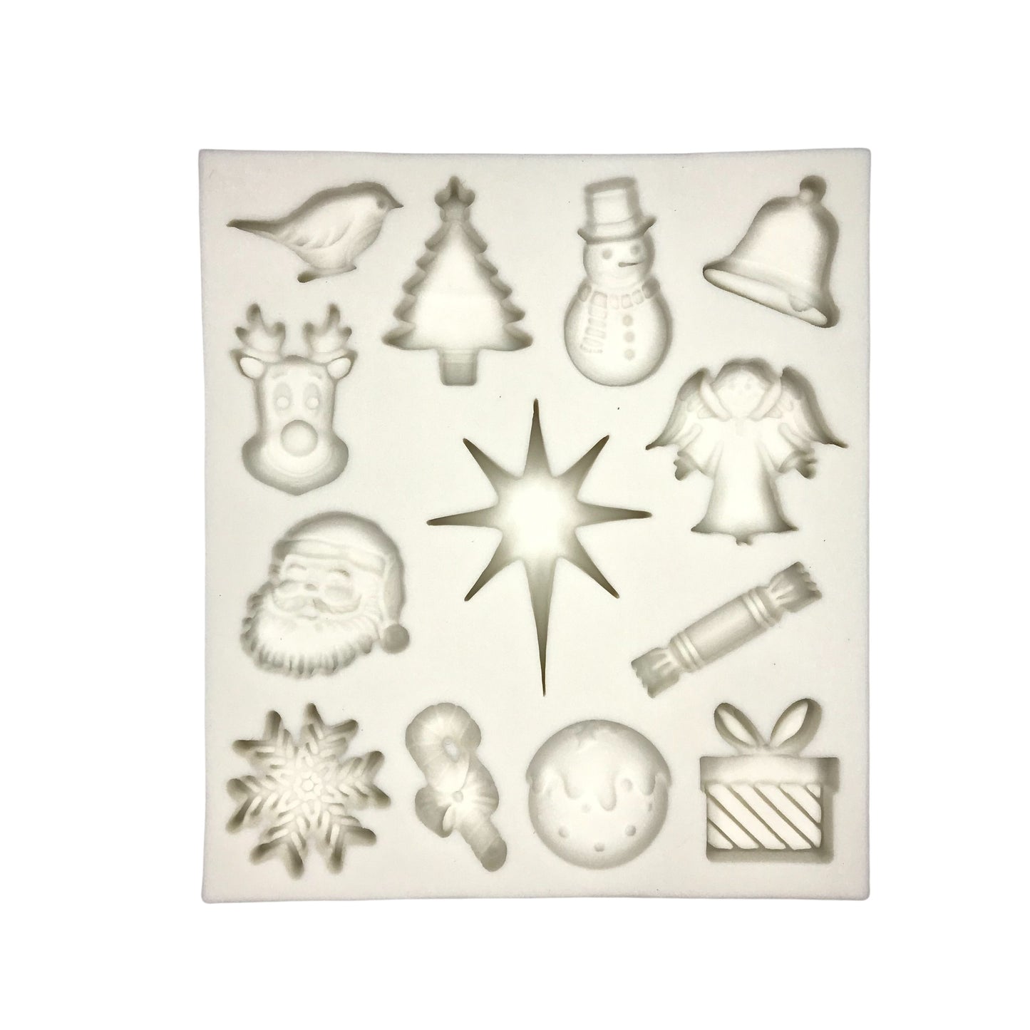 Molde Silicona Figuras de Navidad x13cav
