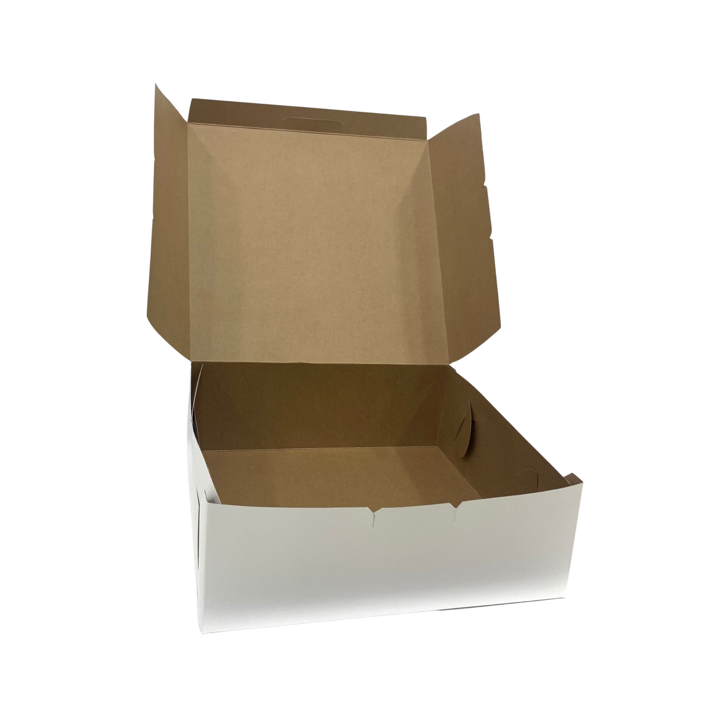 Caja Pudín Blanca 1/2lb (28x28x10cm) x1und