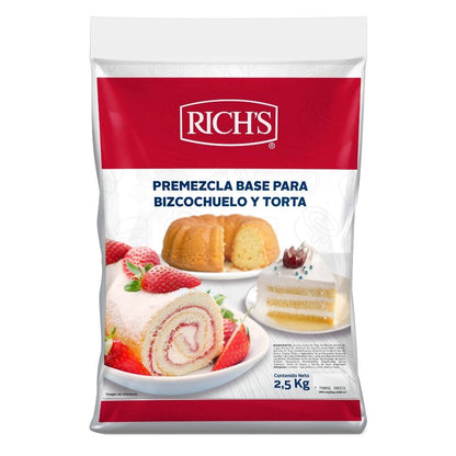 Premezcla Base Bizcochuelo y Torta Rich's x2.5kg