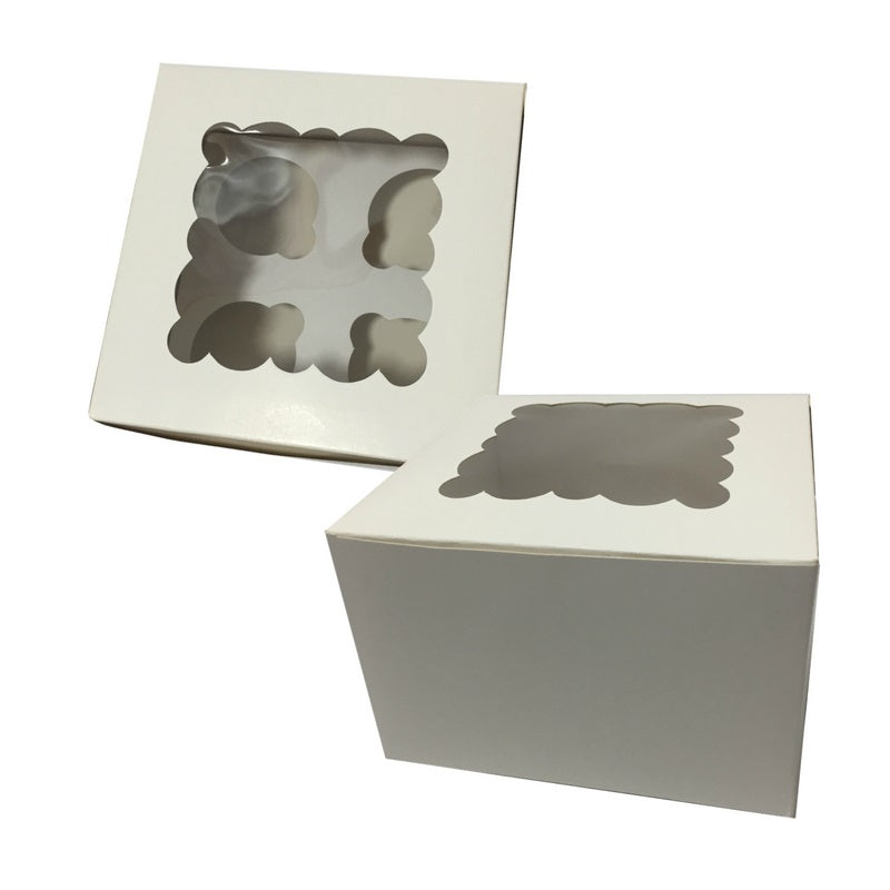 Caja Blanca para 4 Cupcakes x4und