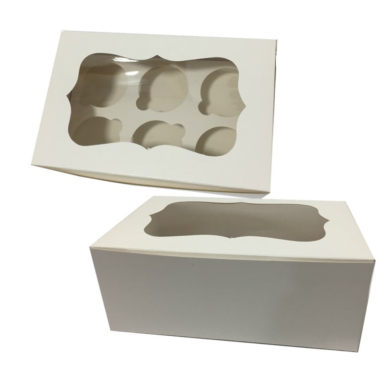 Caja Blanca para 6 Cupcakes x4und