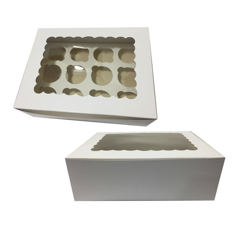 Caja Blanca para 12 Cupcakes x4und