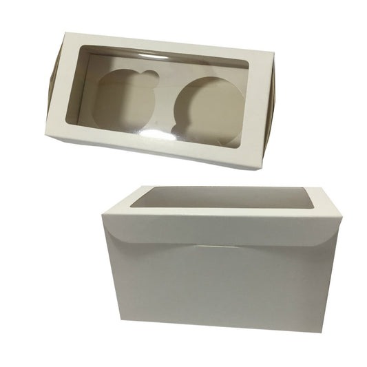 Caja Blanca para 2 Cupcakes x4und