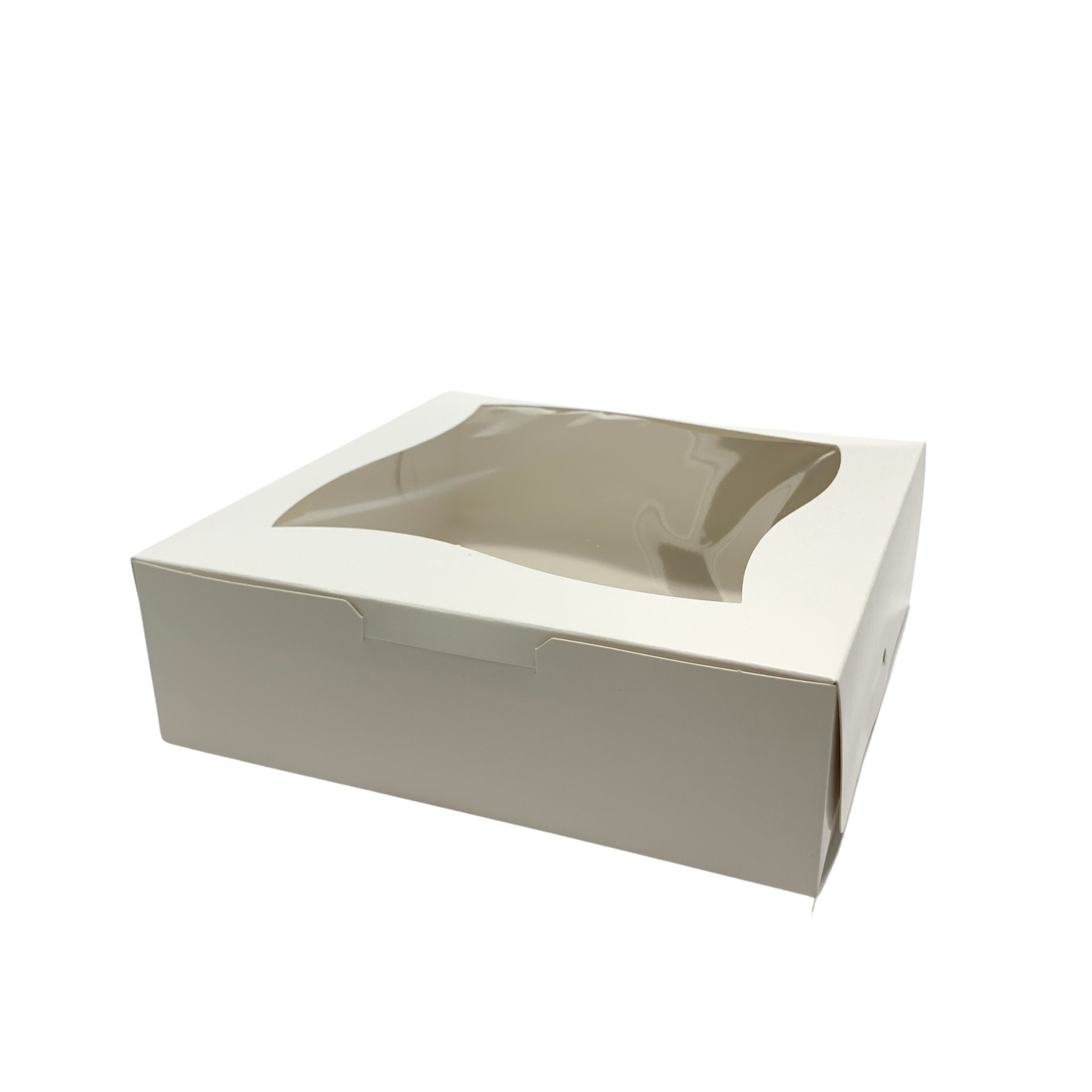 Caja para Pie Blanca con Ventana (18x18x5cm) x1und