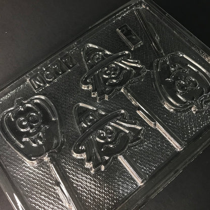 Molde de Acetato Calabaza con Bruja