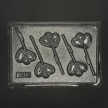 Molde de Acetato Corazones Entrecruzados