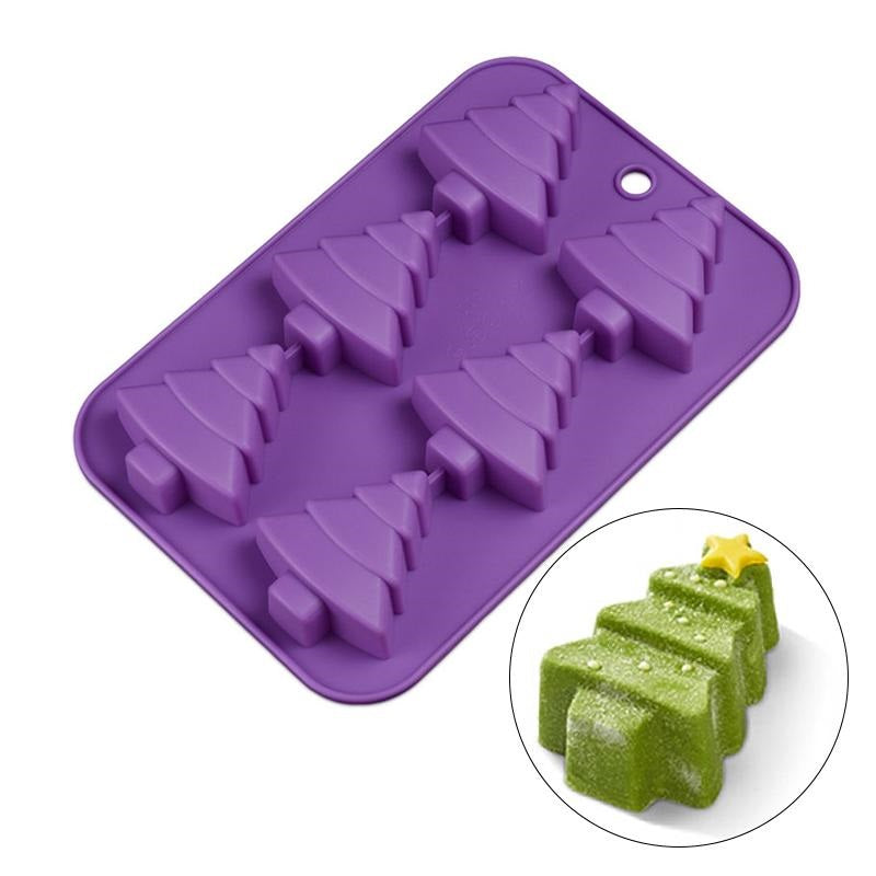 Molde Silicona Árbol de Navidad x6cav