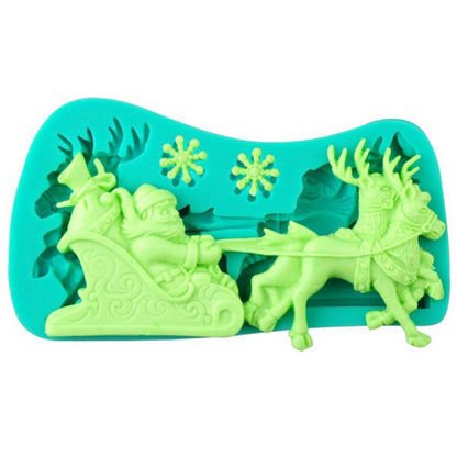 Molde Silicona Trineo Santa Claus