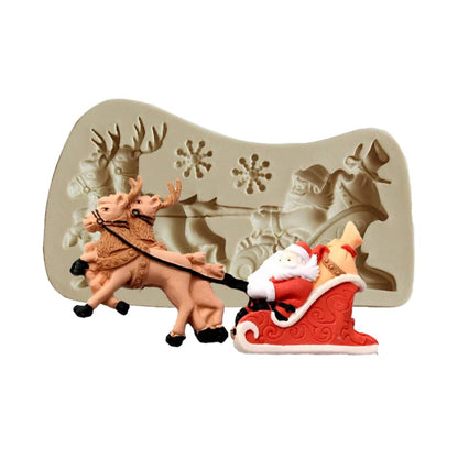 Molde Silicona Trineo Santa Claus