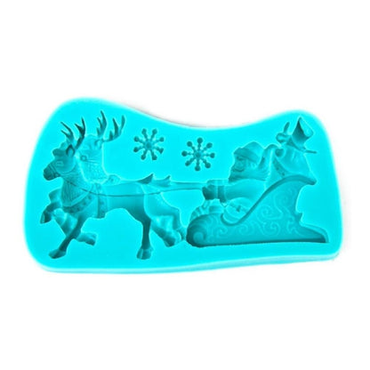 Molde Silicona Trineo Santa Claus