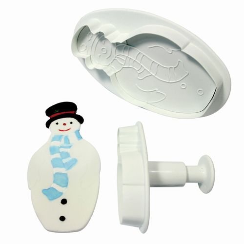 Cortadores Push Muñeco de Nieve x2und
