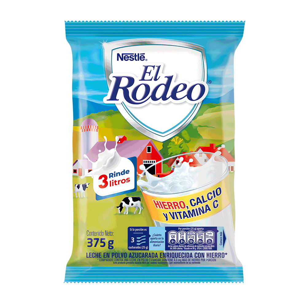 Leche en Polvo El Rodeo x375gr