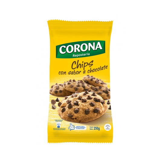 Chips De Chocolate Negro Corona X 250Gr