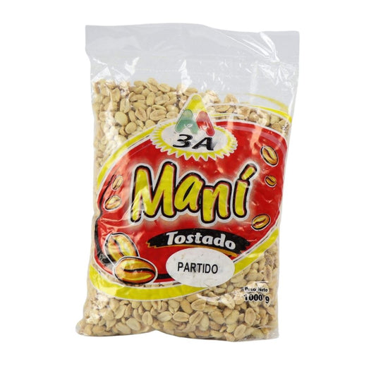 Maní Partido Sin Sal x1kg