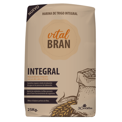 Harina Integral 3 Castillos x500gr