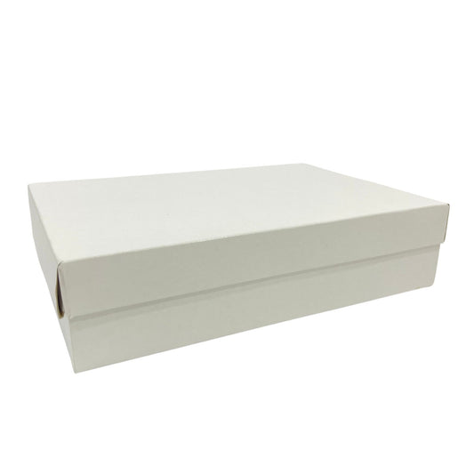 Caja Base + Tapa Color Blanco (22.5x15x5.5cm)