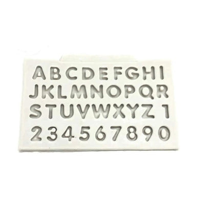 Molde Silicona Alfabeto y Números Mini