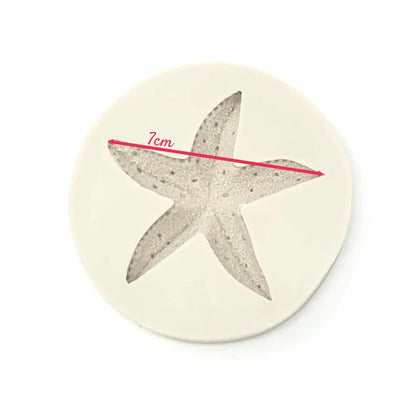 Molde Silicona Estrella de Mar Grande