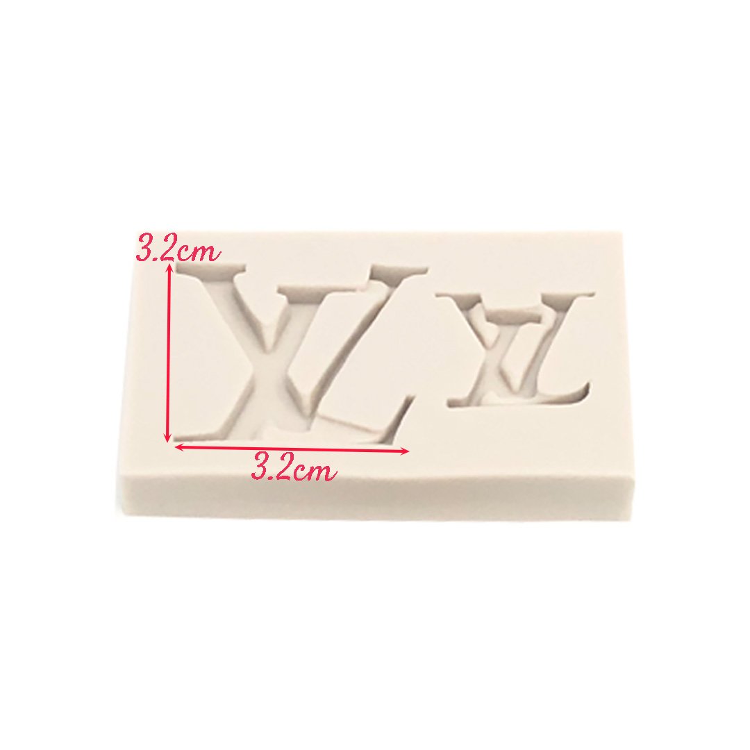 Molde Silicona Logo Louis Vuitton x2cav