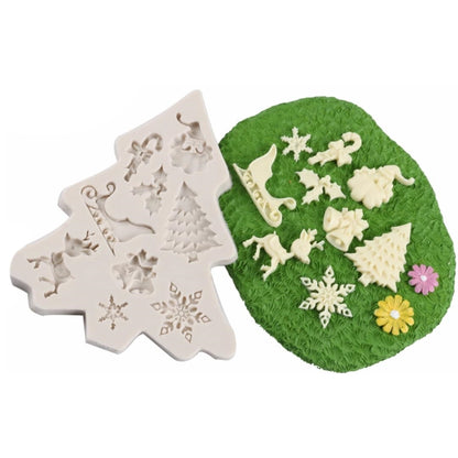 Molde Silicona Árbol de Navidad Surtido
