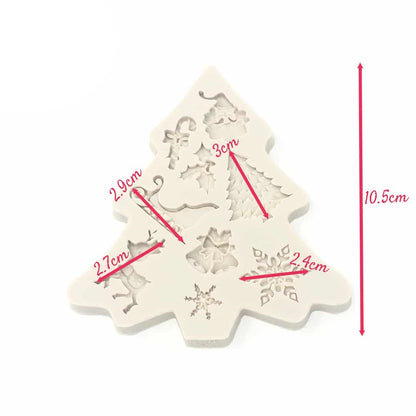 Molde Silicona Árbol de Navidad Surtido