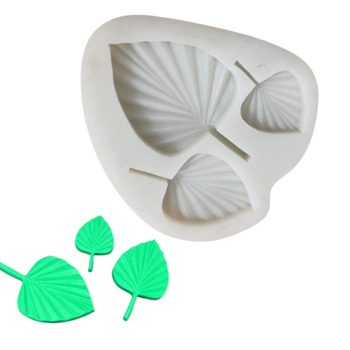 Molde Silicona Hoja Decoración Boho Chic x3cav